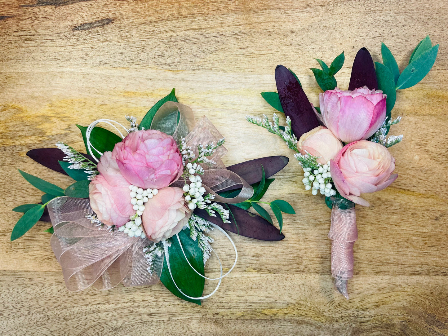 PREORDER Prom Corsage & Boutonnière or Pocket Boutonnière - Deadline 3/31!